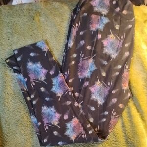 Leggings Depot Multicolor Peacock Feather Jeggings